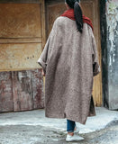 Vintage Oversized Woolen Coat | Lotus Buddha Trends