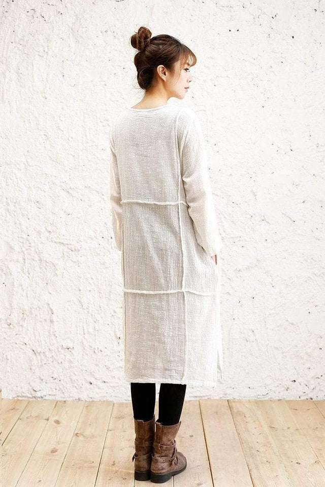Oversized Long Linen Shirt  | Zen Buddha Trends