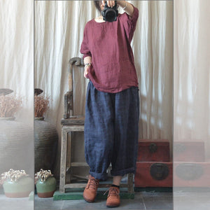Vintage Casual Cotton Linen Pants | Zen Buddha Trends