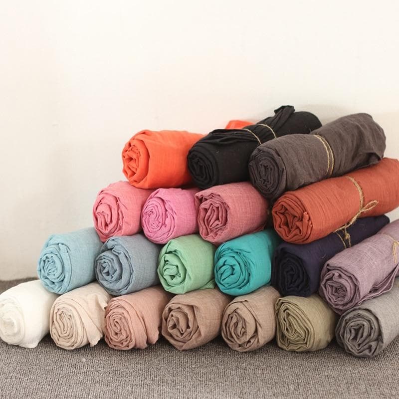 Pure Color Cotton Scarf Buddha Trends