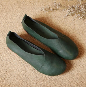 Wild West Leather Flat Shoes Buddha Trends