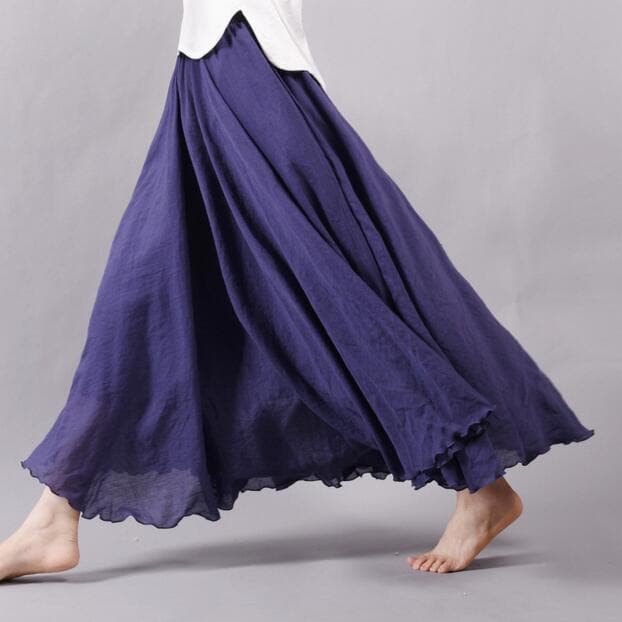 Flowy and Free Chiffon Maxi Skirt dylinoshop