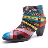 Stella Boho Hippie Low Heel Ankle Boots Buddha Trends