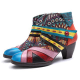 Stella Boho Hippie Low Heel Ankle Boots Buddha Trends