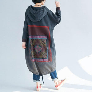 Oversized Tribal Hooded Sweater Buddha Trends