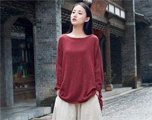 Calm Aura Cotton Linen Shirt  | Zen dylinoshop
