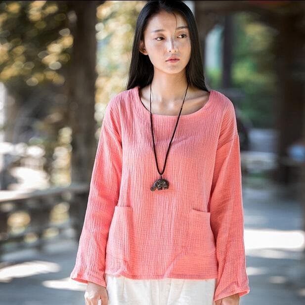 Zen Linen Shirts With Pockets  | Zen Buddha Trends
