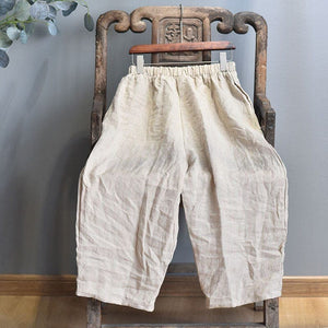 Vintage Casual Cotton Linen Pants | Zen Buddha Trends