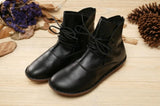 Vintage Soft Leather Ankle Boots Buddha Trends