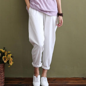 Cotton & Linen Pleated Pants | Zen dylinoshop