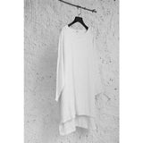Long Sleeves Asymmetrical Cotton Shirt  | Zen dylinoshop