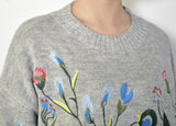 Artsy Fartsy Floral Embroidered Sweater DYLINOSHOP