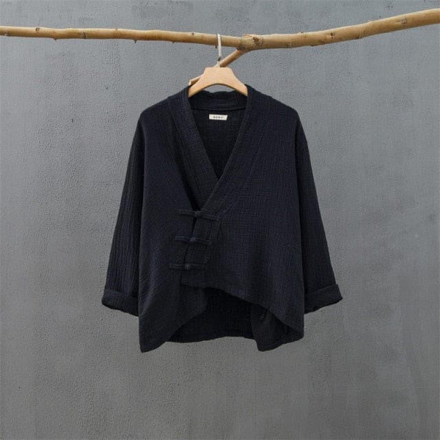 Yoko Cotton Linen Cardigan | Zen Buddha Trends