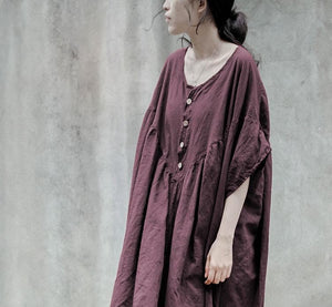 Zen Days Linen Maxi Dress Buddha Trends