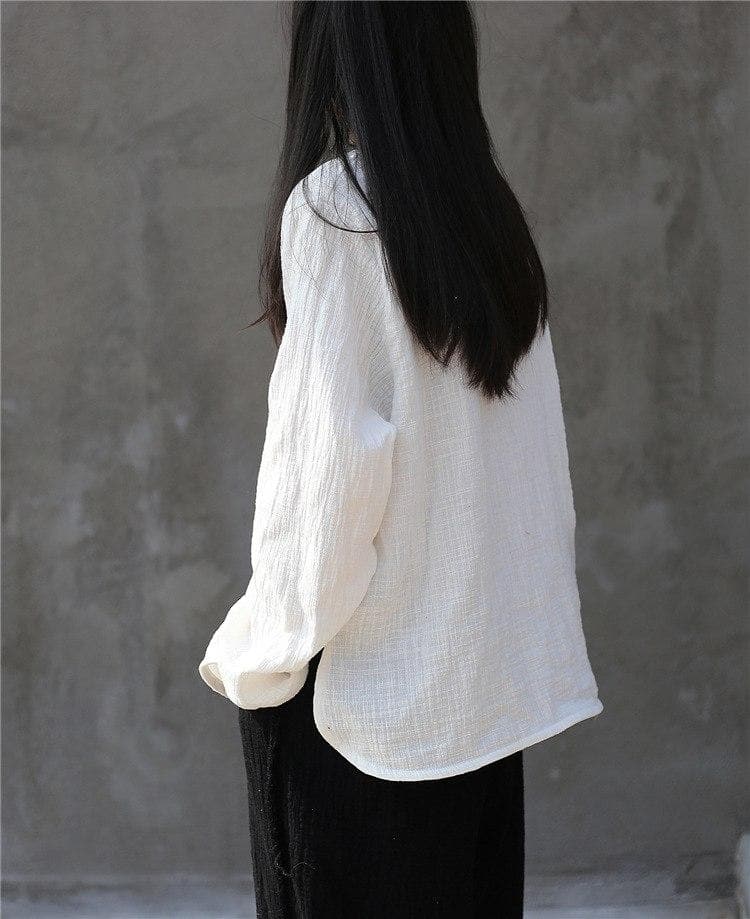 Zen V-Neck Linen Shirts  | Zen Buddha Trends