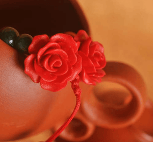 2 Roses Handmade Beaded Bracelet dylinoshop
