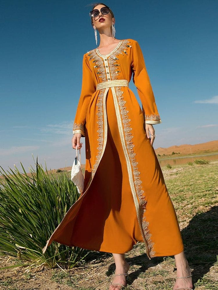 Abaya Embroidered Dress | Mandala dylinoshop
