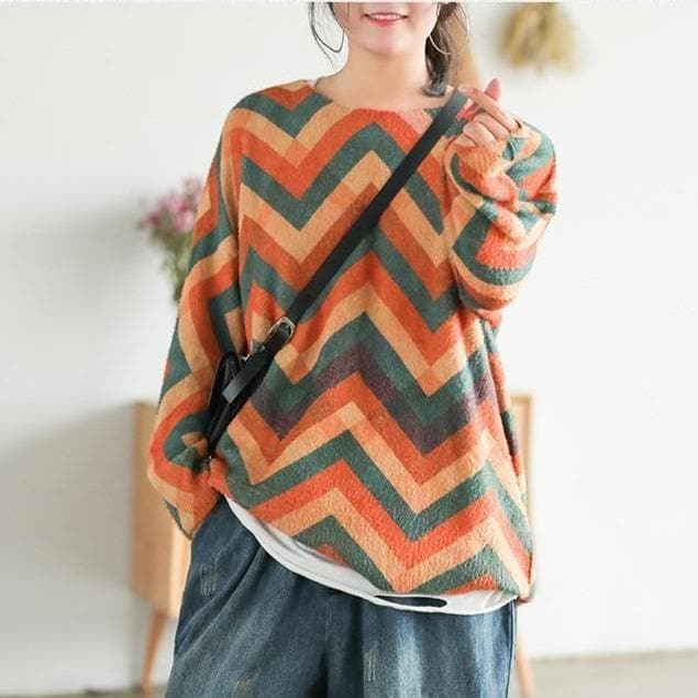 Amber Colourful Sweater Buddhatrends