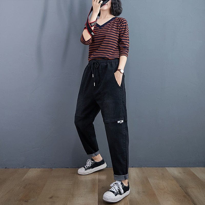 Oversized Black Hipster Jeans Buddhatrends