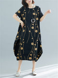 Oversized Cotton Linen Korean Dress Buddhatrends
