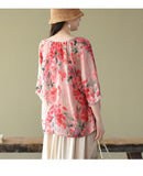 Bailey 3/4 Sleeve Floral Blouse Buddhatrends