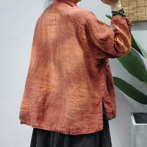 Oversized Cotton and Linen Blouse | Lotus Buddhatrends
