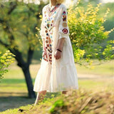 Daisy Bohemian Floral Midi Dress Buddhatrends