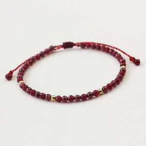 Natural Stone Red String Handmade Bracelets Buddhatrends
