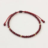 Natural Stone Red String Handmade Bracelets Buddhatrends