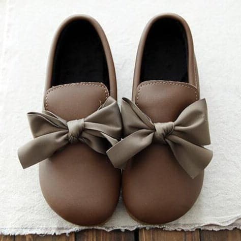 Oshy Bowknot Slip On Loafers Buddhatrends
