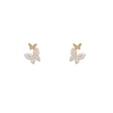 Butterfly 925 Sterling Silver Stud Earrings Buddhatrends