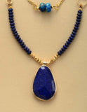 Choker Necklaces Lapis Lazuli Pendant Buddhatrends