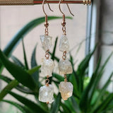 Natural Crystal Quartz Dangle Earrings Buddhatrends
