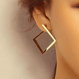 Minimalist Square 3D Earrings Buddhatrends