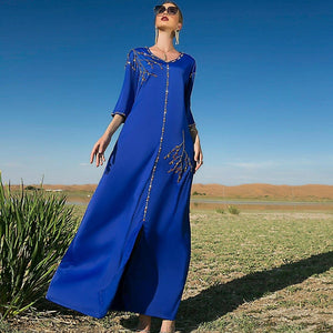 Marocain Satin Abaya Dress | Mandala Buddhatrends