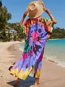 Woodstock Tie Dye Beach Dress Buddhatrends