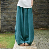 Sakura Wide Leg Linen Pants | Zen Buddhatrends