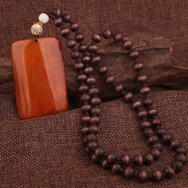 Passaddhi Handmade Tibetan Sandalwood Necklace Buddhatrends