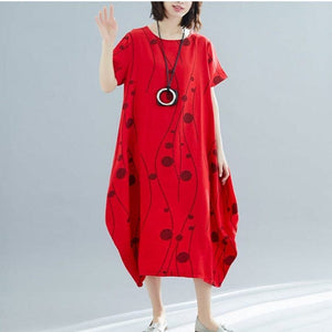 Oversized Cotton Linen Korean Dress Buddhatrends
