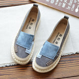 Retro Patchwork Loafers Buddhatrends