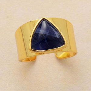 Healing Crystals Triangle Ring Buddhatrends