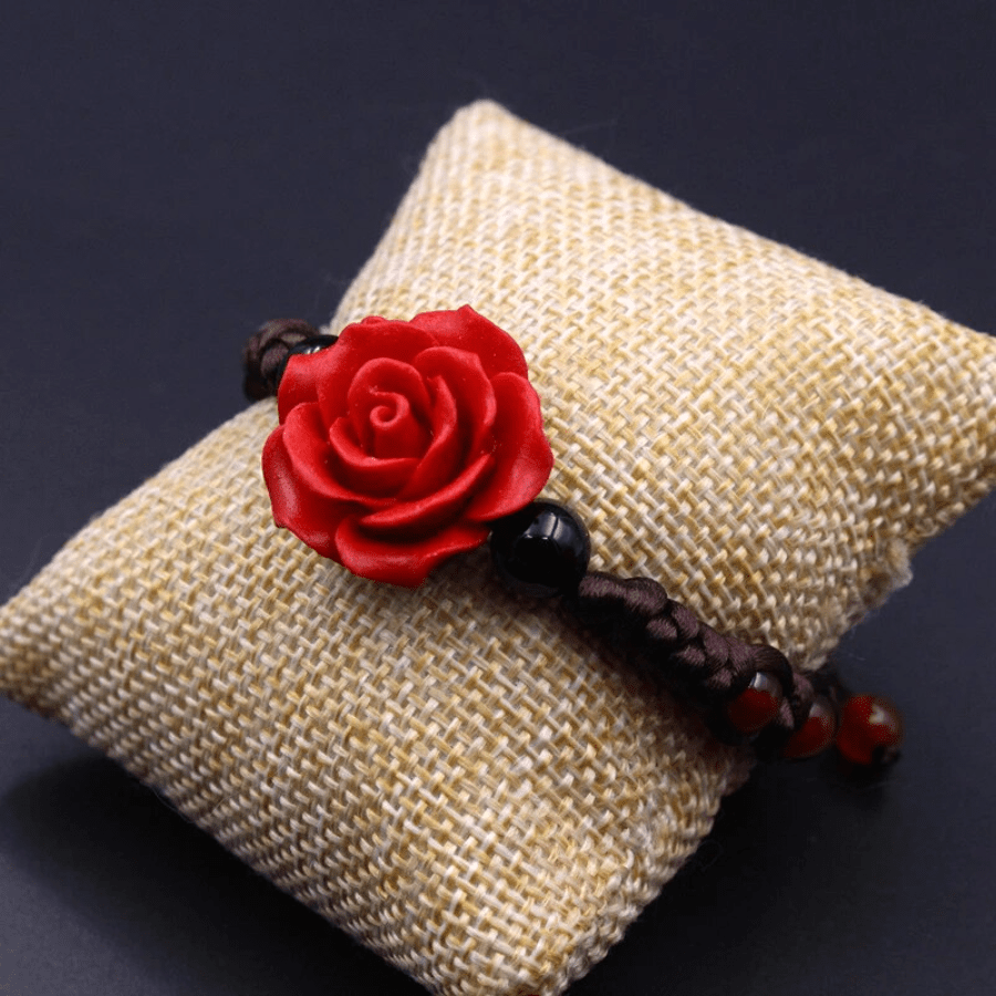 Roses are Red Handmade Braided Bracelet Buddhatrends