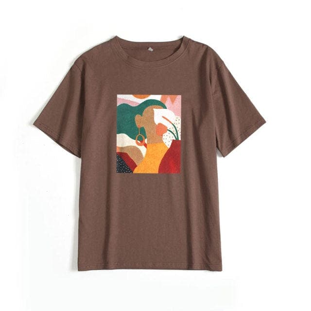 Summer Graphic Cotton T-shirts Buddhatrends