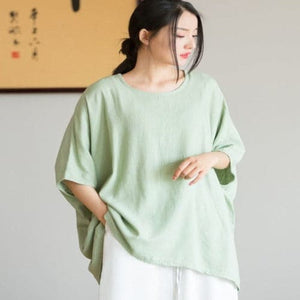 Lamia Oversized Linen Shirt Buddhatrends
