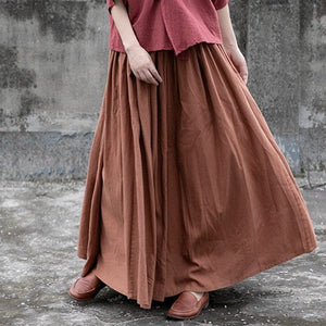 Donatella Long Vintage Maxi Skirt | Lotus Buddhatrends
