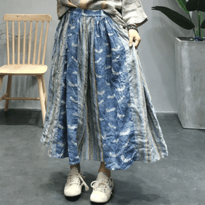 Vintage Patchwork Blue Hippie Skirt Buddhatrends