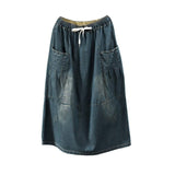 Yuu Vintage Denim Skirt Buddhatrends