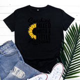 Sunshine & Hurricane Graphic Cotton T-shirts Buddhatrends
