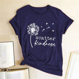 Scatter Kindness Graphic Summer T-shirt Buddhatrends