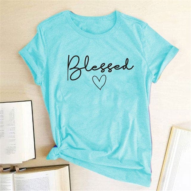 Graphic Blessed Heart T-Shirt Buddhatrends